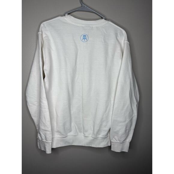 Barstool Sports “Nooners” Crewneck Sweatshirt – White/Blue/Yellow – Size Small - Picture 4 of 4
